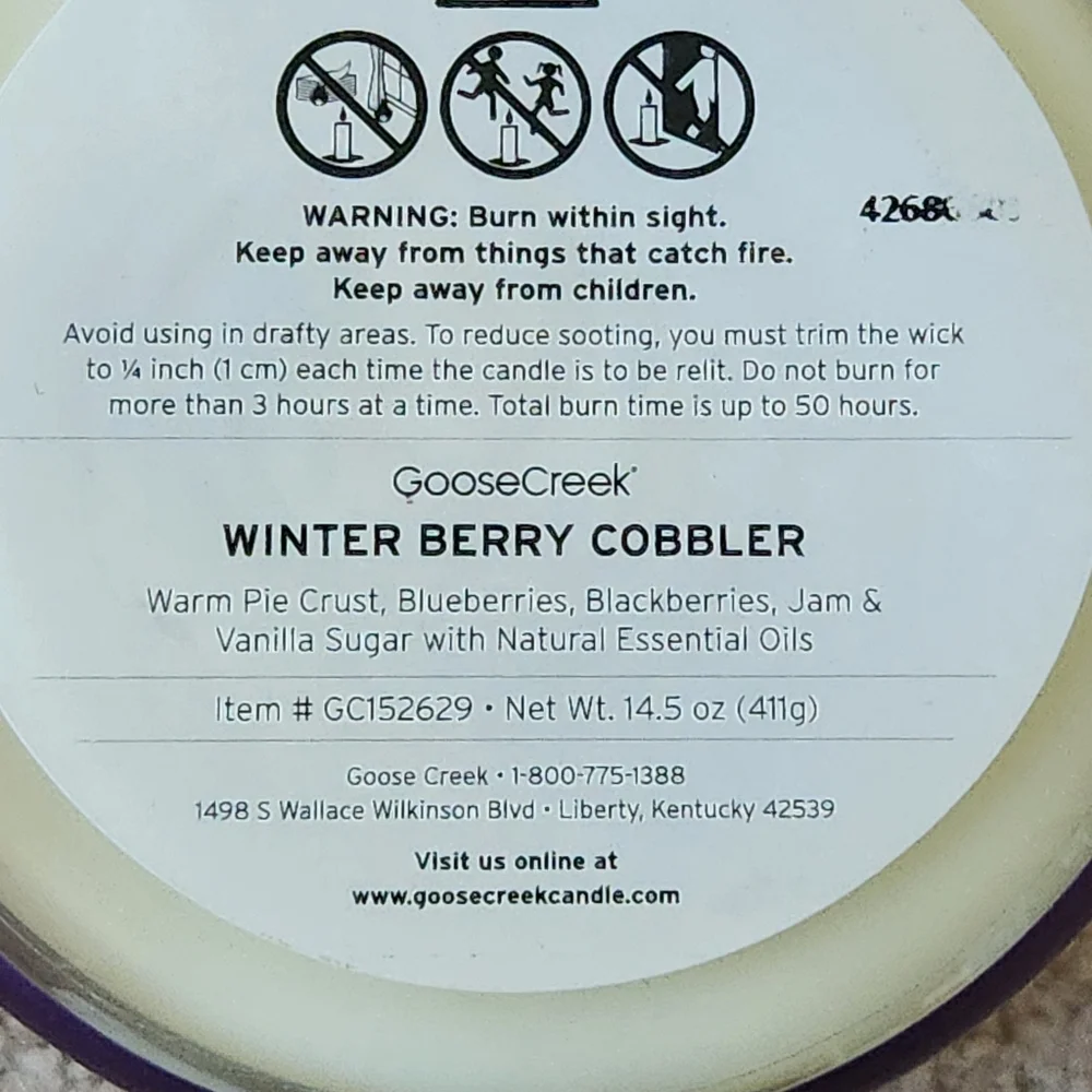 Winter Berry Cobbler 3-Wick Candle